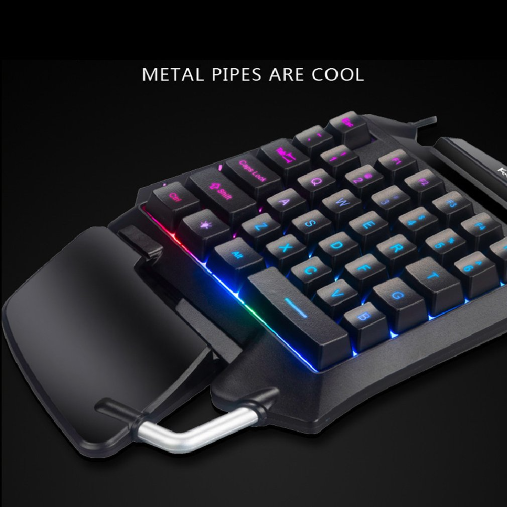 Teclado Mecânico RGB para uma mão