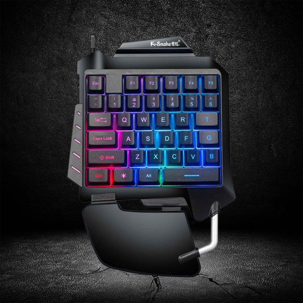 Teclado Mecânico RGB para uma mão