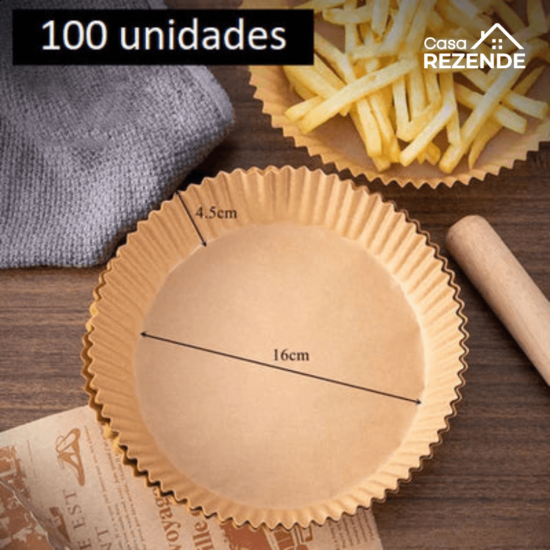 Forro de Papel Antiaderente Para Air Fryer - Zende™