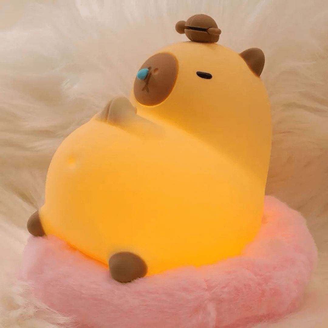 Luminária Infantil em Silicone Capivara Dorminhoca