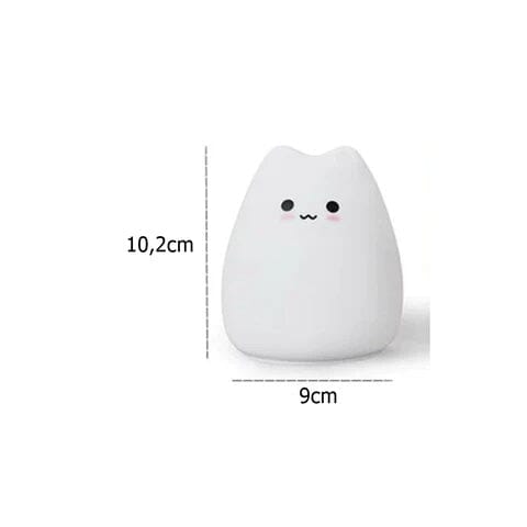 Luminária Infantil em Silicone Gatinho