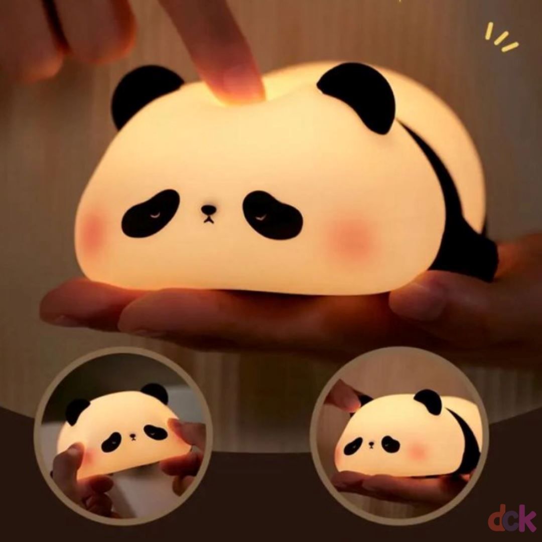 Luminária Infantil em Silicone Panda Dorminhoco