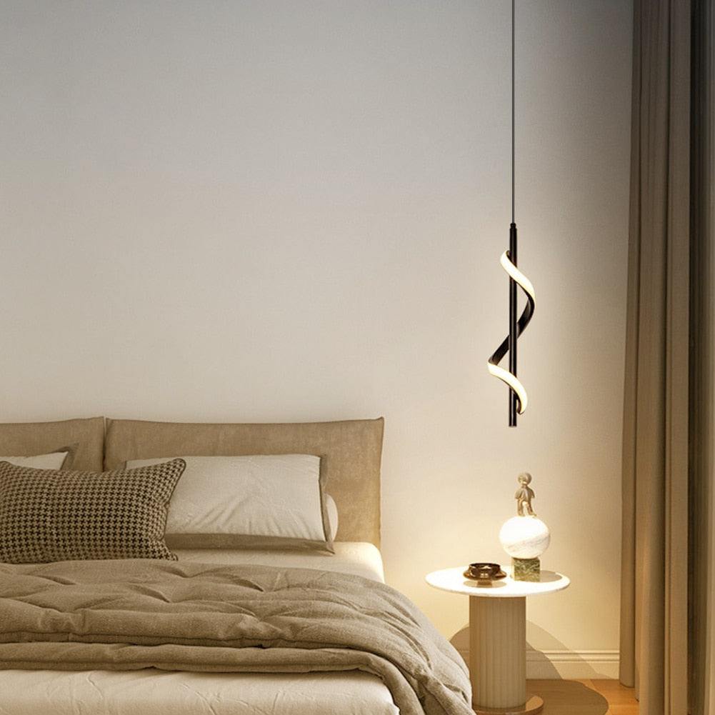 Pendentes & Arandelas Curvas em led - design moderno