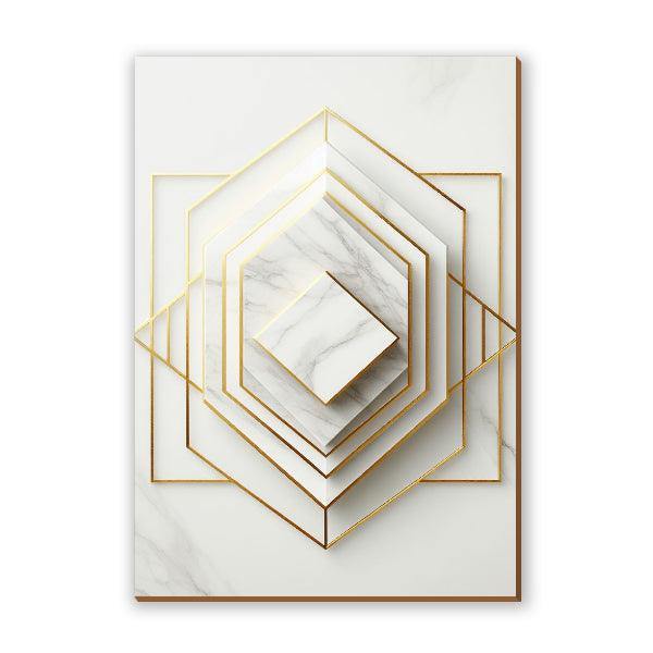 Quadro Caleidoscópio Dourado