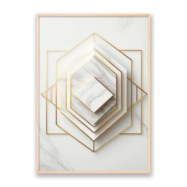 Quadro Caleidoscópio Dourado