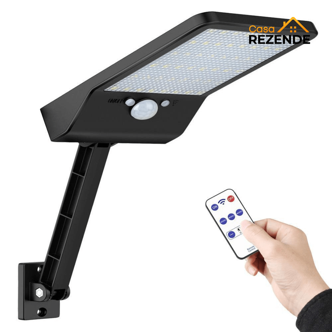 Refletor Solar 48 LEDs, com Sensor de Movimento- Zende™